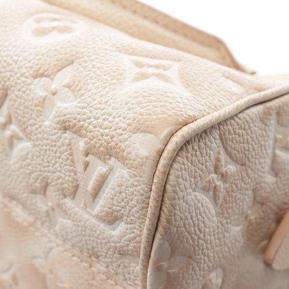 LOUIS VUITTON Speedy Bandouliere Handbag Leather Empreinte Beige - Picture 5 of 6
